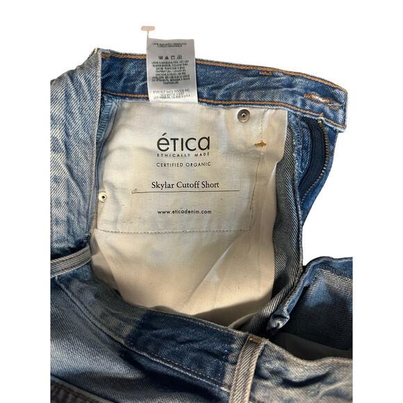 ETICA Skylar Cutoff Denim Shorts - Organic Denim Size 24 - Picture 6 of 8
